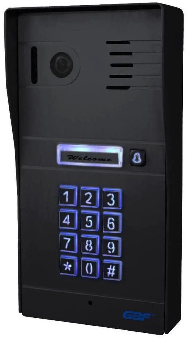 Alt view image 2 of 5 - GBF Smart Video Door Phone & Doorbell Intercom System Kit,1080P HD, Smart Keypad, One 7" Touch Monitor (One 3rd gen IP Door Station PL963PMBL and one IP Indoor Monitor MR920)