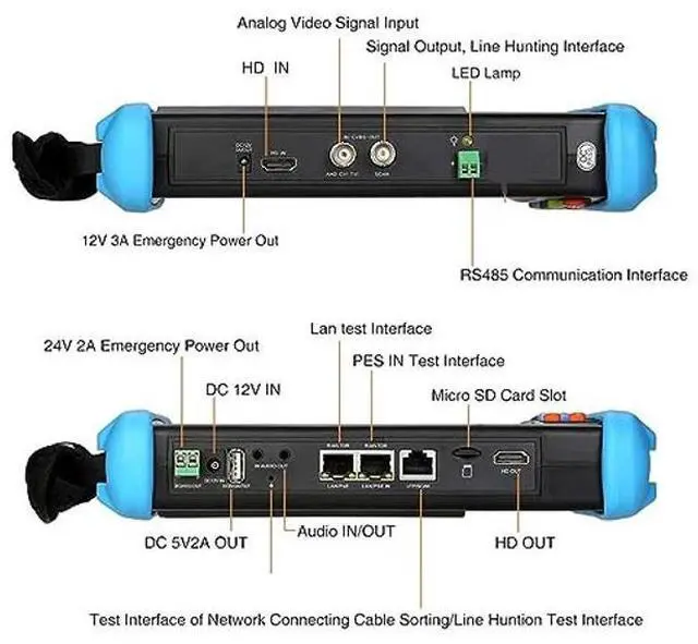 Alt view image 4 of 5 - CCTV Camera Tester 4K 12V DC Output 8MP Portable 100-240V
