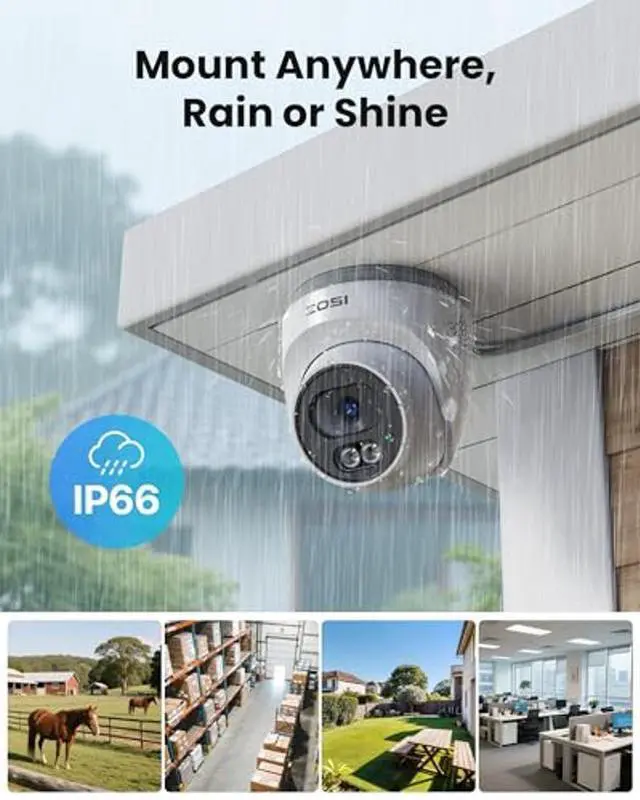 Alt view image 4 of 5 - ZOSI C220 8CH 4MP QHD 2.5K PoE Home Security Camera System, 8CH 5MP 3K NVR with 2TB HDD for 24/7 Record, 8 x 4MP(1440p) Dome IP Cameras Outdoor Indoor, Smart AI Human Detection, One-Way Audio