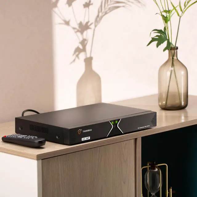 Alt view image 3 of 5 - TIGERSECU Super HD 1080P 16 Channel DVR Security Recorder with 4TB Hard Drive, Hybrid 6-in-1 CCTV DVR Recorder Compatible with 2MP and 5MP TVI, AHD, CVI, Analog, RS485 PTZ and IP Cameras
