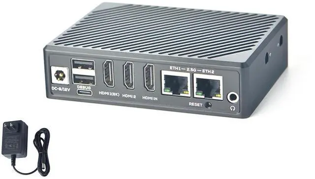 Main image of youyeetoo FriendlyElec NanoPC-T6 LTS SBC Powered by Rockchip RK3588 Dual 2.5G Ethernet 4K+ HDMI in/Out Mini pc Runs on Debian, Android TV & Travel router Runs on FriendlyWrt, Openwrt (4+32 Version)
