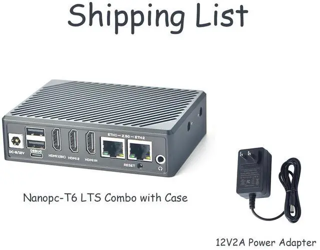 Alt view image 2 of 5 - youyeetoo FriendlyElec NanoPC-T6 LTS SBC Powered by Rockchip RK3588 Dual 2.5G Ethernet 4K+ HDMI in/Out Mini pc Runs on Debian, Android TV & Travel router Runs on FriendlyWrt, Openwrt (4+32 Version)
