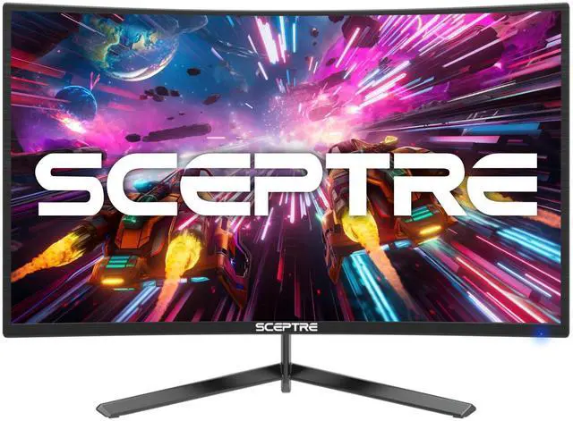 Main image of Sceptre 24-inch Curved Gaming Monitor 1080p up to 165Hz DisplayPort HDMI 99% sRGB, AMD FreeSync Build-in Speakers Machine Black (C248B-FWT168)