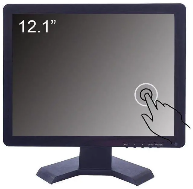 Alt view image 4 of 5 - 12 Inch Touchscreen Monitor, LCD Touch Screen Monitor POS Systems for Restaurants Bar Point of Sale Cashier Coffee Store PC Touchscreen Display Built-in Speakers