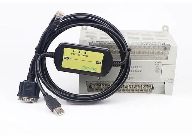 Alt view image 3 of 5 - Washinglee 1747-UIC Programming Cable for AB PLC SLC5/01/02/03/05 and Micrologix 1000 Series, USB to DH485/RS485/RS232, for Allen Bradley 1747-UIC Repalcement