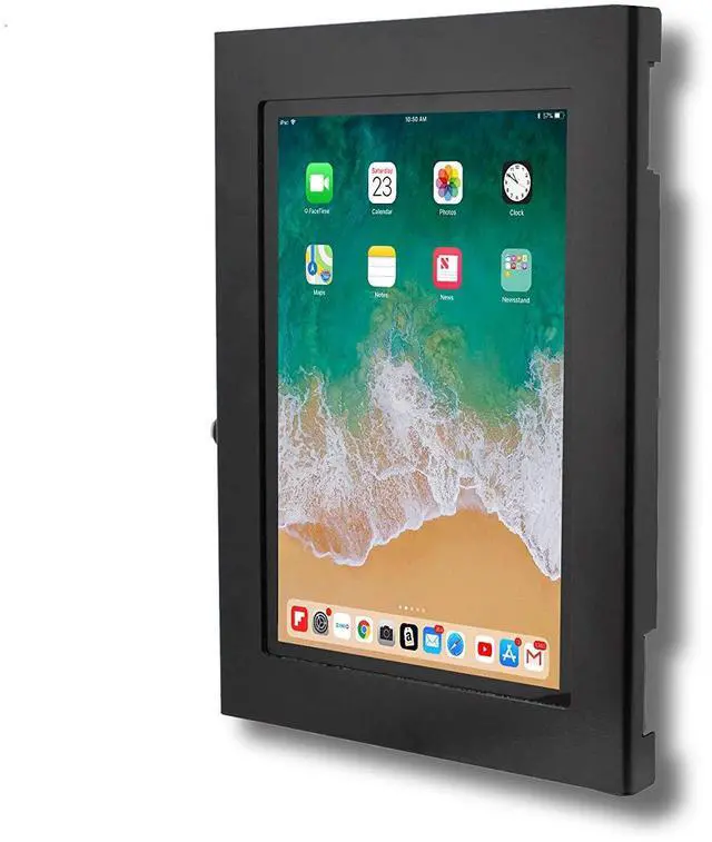 Alt view image 2 of 5 - TABcare Locking Security Metal Case for iPad Mini 6 7 8.3" Functions as Kiosk, POS, Store, Show Display (Black, iPad Mini 6/7)