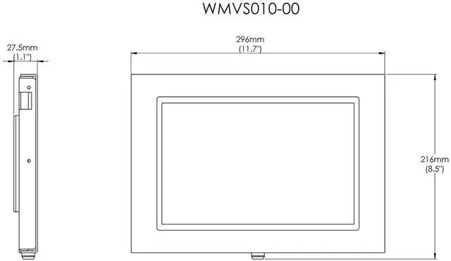 Alt view image 3 of 5 - TABcare Locking Security Metal Case for iPad Mini 6 7 8.3" Functions as Kiosk, POS, Store, Show Display (Black, iPad Mini 6/7)