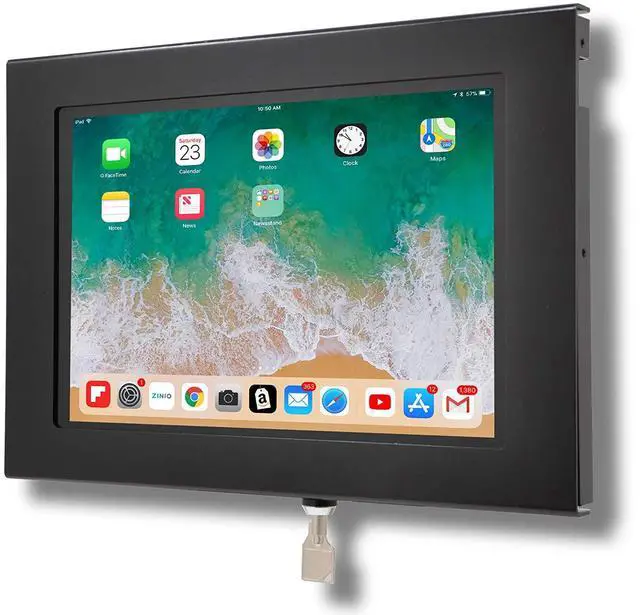Main image of TABcare Locking Security Metal Case for iPad Mini 6 7 8.3" Functions as Kiosk, POS, Store, Show Display (Black, iPad Mini 6/7)