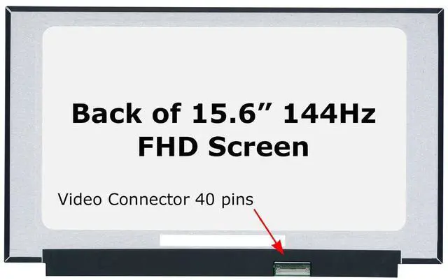 Alt view image 2 of 5 - SCREENARAMA New Screen Replacement for Asus TUF Gaming A15 TUF506IU-BS71-CB 40pin 144Hz FHD 1920x1080 IPS LCD LED Display with Tools and Tape