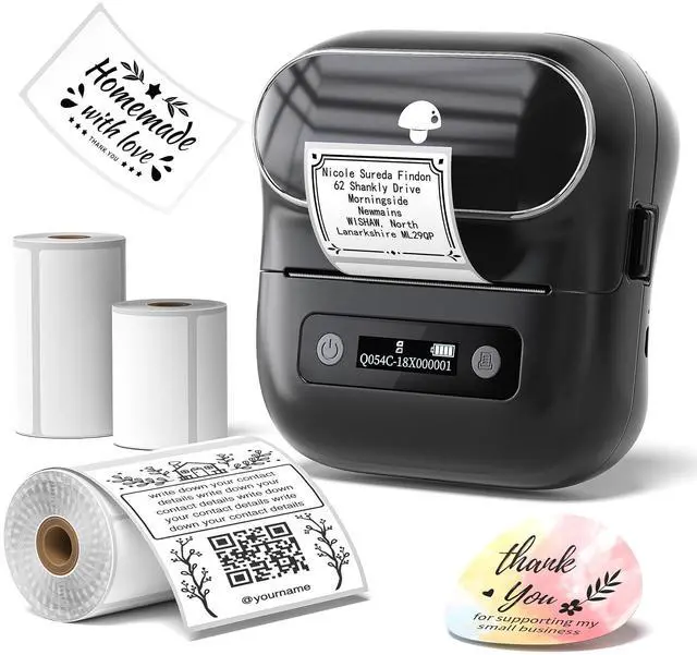 Main image of Phomemo M220 Label Makers, 3 Inch Portable Label Maker Machine with 3 Roll Labels, Wireless Thermal Label Printer for Address, Labeling, File Folder Label, Home Organizing