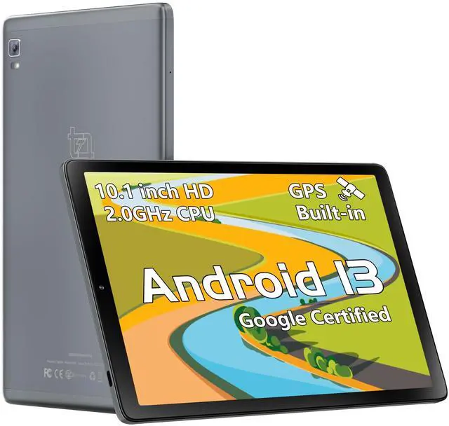 Main image of Topsand Latest Android 13 Tablet, 10.1 Inch Tablet with 2.0 GHz Quad-Core Processor, 64GB ROM, 1TB Expandable, Dual Auto Focus Camera with Face ID Unlock, GPS, Parental Control, 2.4G & 5G WiFi Tableta