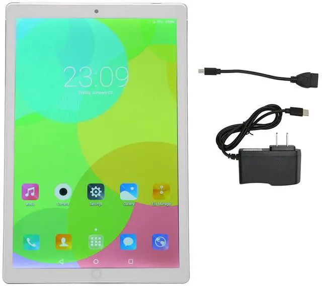 Alt view image 5 of 5 - 10in Tablet - 6GB 128GB ROM, 2560x1600 Touchscreen 2.4G 5G Tablet with Dual Speakers 8 Core CPU Calling Tablet with 5MP 8MP Dual Camera for 11, Silver