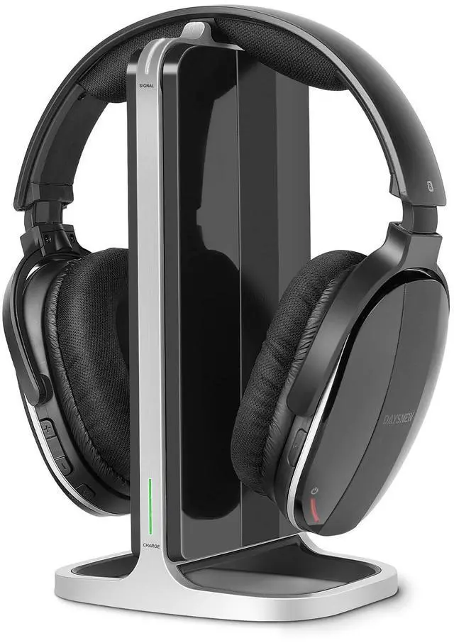 Main image of Daysnew Wireless Headphones for TV Watching with Charging Dock & RF Transmitter, Senior-Friendly Over Ear TV Headset, Compatible with All Televisions