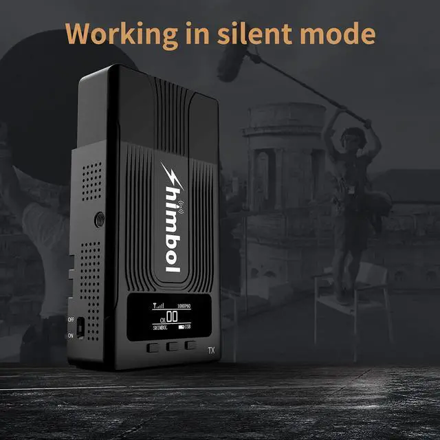 Alt view image 3 of 5 - Shimbol ZO600S 1080P60 SDI+HDMI Wireless Video Transmitter and Receiver for SLR/MILC Camera with 600ft Distance,0.08s Low-Latency,Support iOS APP Monitoring, Fanless, 5G WiFi