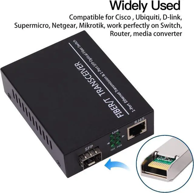 Alt view image 5 of 5 - 10 Pack 1.25G SFP LC Module 1000Base-LX (SMF,1310nm,20km,DDM) Single-Mode Transceiver for Cisco GLC-LH-SMD,Ubiquiti UniFi,Meraki MA-SFP-1GB-LX10,Fortinet,Mikrotik,TP-Link,Netgear,TL-SM311LS,D-Link