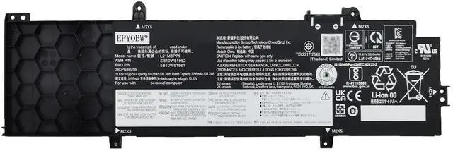 Main image of EPYOBW L21M3P71 Laptop Battery 39.3Wh Compatible with Lenovo ThinkPad T14 Gen 3 Gen 4 / ThinkPad P14s Gen 3 Gen 4 Series L21L3P71 L21C3P71 L21L4P71 L21M4P71 L21C4P71 L21D4P71 L21M4P72