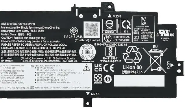 Alt view image 3 of 5 - EPYOBW L21M3P71 Laptop Battery 39.3Wh Compatible with Lenovo ThinkPad T14 Gen 3 Gen 4 / ThinkPad P14s Gen 3 Gen 4 Series L21L3P71 L21C3P71 L21L4P71 L21M4P71 L21C4P71 L21D4P71 L21M4P72