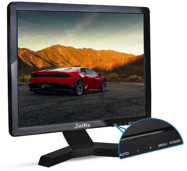 Alt view image 3 of 5 - JaiHo 17 Inch PC Monitor TFT LCD Monitor - 1280 x 1024 Resolution 4:3 HDMI Monitor Color Display Screen with HDMI/VGA/BNC/AV/USB Earphone Input, Built-in Dual Speakers, Black