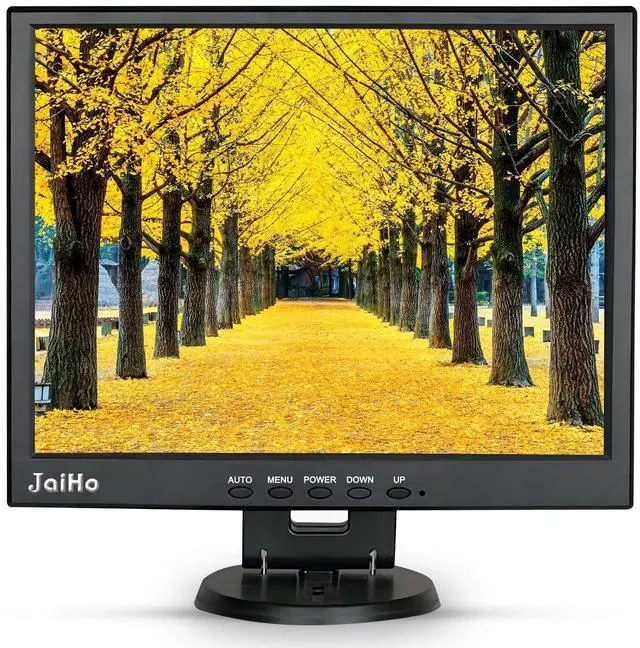 Main image of JaiHo 14 Inch LCD Security CCTV Monitor, 1024x768 4:3 Resolution Color TFT LCD Display Screen with HDMI/VGA/BNC/AV Ports for Surveillance Camera, STB and Other Video Equipment, Built-in Speaker