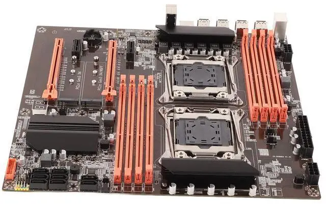 Alt view image 3 of 5 - KIMISS Socket Desktop Motherboard 2011-3 Pin DDR4 for Studio Computer Game Simulator E5CPU Motherboard