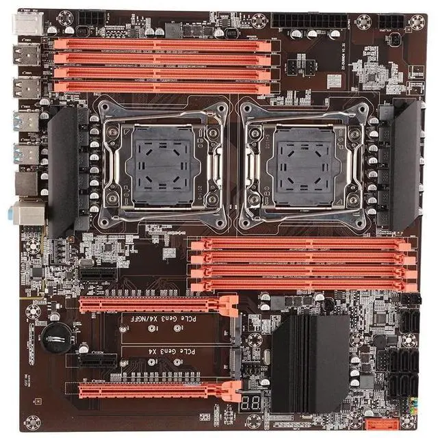 Alt view image 5 of 5 - KIMISS Socket Desktop Motherboard 2011-3 Pin DDR4 for Studio Computer Game Simulator E5CPU Motherboard