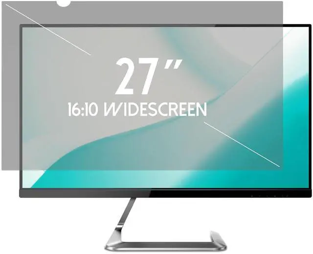 Main image of ANBAC 27 Inch Desktop Privacy Screen Shield for 16:10 Wide Monitor - Anti Glare Computer Privacy Screen Cover | Blue Light Blocking Screen Protector | Scratch Resistant UV Filter | Attachment Type