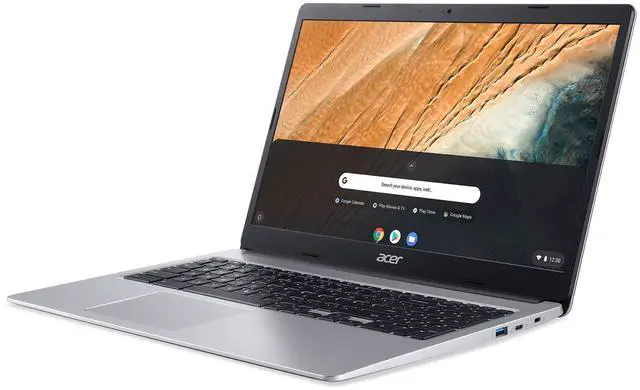 Alt view image 4 of 5 - acer 2021 Chromebook 315 Laptop Computer 15.6" HD Display Intel Celeron N4000 Processor(Up to 2.6GHz) 4GB RAM 32GB eMMC Webcam BT USB Type C Chrome OS + TiTac Accessory, Silver