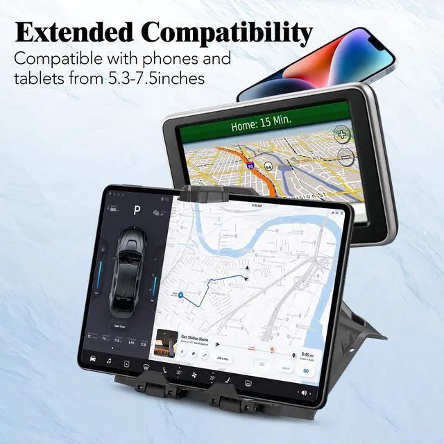 Alt view image 3 of 5 - A & UTV PRO Electric Tablet Mount for Yamaha YXZ 1000, with Storage Box Organizer Tray, GPS Phone Ipad Mount Tablet Holder for Yamaha YXZ 1000R / SE/SS/SS SE 2019-2023 Accessories