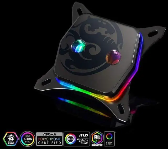 Alt view image 2 of 4 - Bitspower Premium Summit M CPU Water Block, Mystic Black Metal Edition
