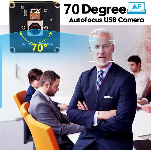 Alt view image 4 of 5 - ALPCAM 48MP USB Camera Module 200ms Fast Autofocus Camera with 70 Degree Lens Industrial Webcam Board 8000 * 6000 Webcam for Laptop PC Raspberry pi Jetson Nano