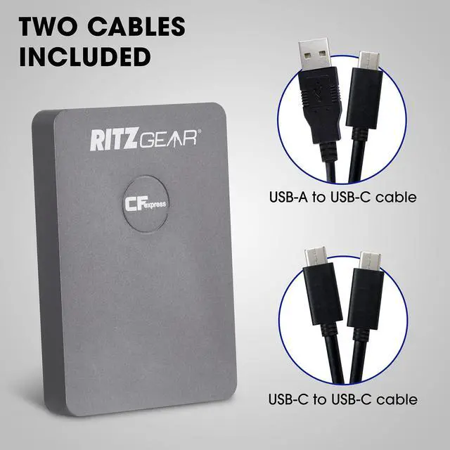 Alt view image 5 of 5 - Ritz Gear CFExpress Type B 256GB Card (1700/1100 R/W), Pairs with Compatible Canon & Panasonic DSLR Cameras. Includes CFexpress Type B Card Reader. (Not Recommended for Nikon Cameras)
