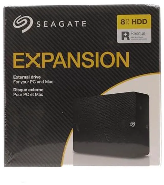 Alt view image 5 of 5 - Seagate 8TB 3.5" Expansion Desktop USB 3.0 External Hard Drive