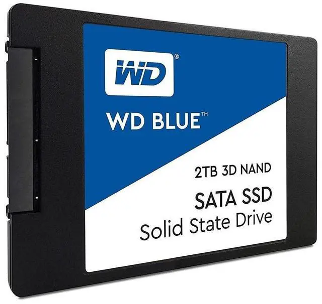 Alt view image 3 of 4 - Western Digital 2TB WD Blue 3D NAND Internal PC SSD - SATA III 6 Gb/s, 2.5"/7mm, Up to 560 MB/s - WDS200T2B0A, Solid State Hard Drive