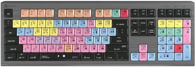 Alt view image 2 of 5 - Logickeyboard 'Astra2' Backlit Designed for Composing in Avid Pro Tools on Mac * p/n LKB-PT-A2M-US
