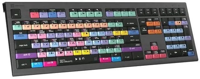 Alt view image 4 of 5 - Logickeyboard Designed for Adobe After Effects CC Compatible with macOS- Astra 2 Backlit Keyboard # LKB-AECC-A2M-US