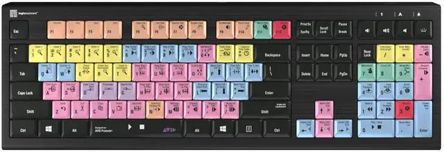 Alt view image 2 of 5 - Logickeyboard 'Astra2' Backlit Designed for Composing in Avid Pro Tools on Windows * p/n LKB-PT-A2PC-US