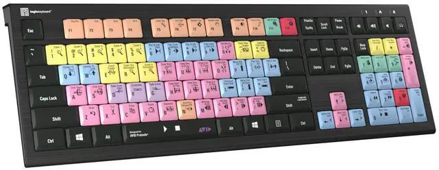 Alt view image 3 of 5 - Logickeyboard 'Astra2' Backlit Designed for Composing in Avid Pro Tools on Windows * p/n LKB-PT-A2PC-US