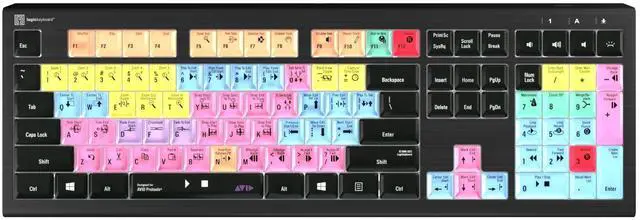 Main image of Logickeyboard 'Astra2' Backlit Designed for Composing in Avid Pro Tools on Windows * p/n LKB-PT-A2PC-US