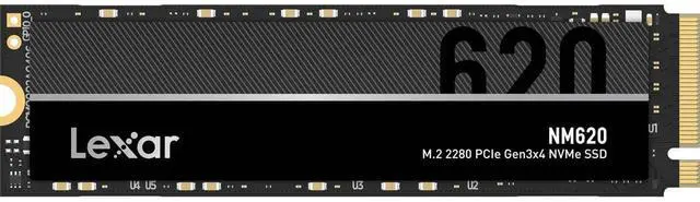 Main image of Lexar NM620 SSD 2TB PCIe Gen3 NVMe M.2 2280 Internal Solid State Drive, Up to 3300MB/s Read, for Gamers and PC Enthusiasts (LNM620X002T-RNNNU)