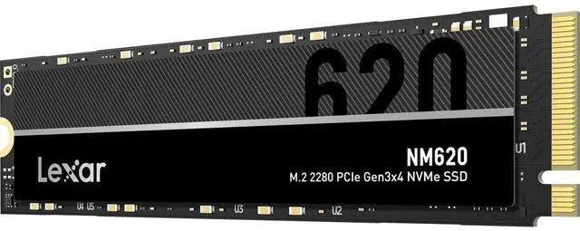 Alt view image 2 of 5 - Lexar NM620 SSD 2TB PCIe Gen3 NVMe M.2 2280 Internal Solid State Drive, Up to 3300MB/s Read, for Gamers and PC Enthusiasts (LNM620X002T-RNNNU)