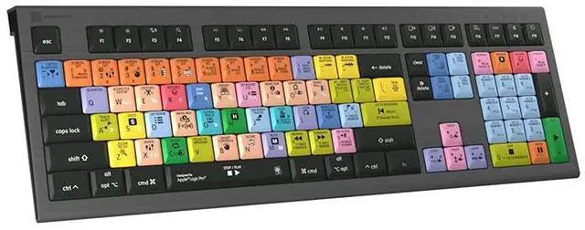Alt view image 4 of 5 - Logickeyboard Backlit 'Astra2' Designed for Composing in Apple Logic Pro * p/n LKB-LOGXP2-A2M-US