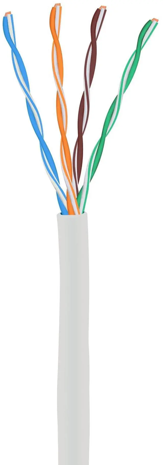 Alt view image 2 of 5 - CAT5E Riser (CMR), 1000ft, UTP 24AWG, Solid Bare Copper, 350MHz, UL Certified, Easy to Pull (Reelex II) Box, Bulk Ethernet Cable, White