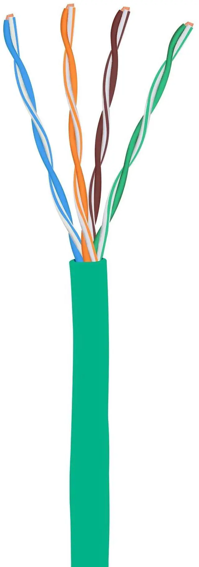 Alt view image 2 of 5 - CAT5E Riser (CMR), 1000ft, UTP 24AWG, Solid Bare Copper, 350MHz, UL Certified, Easy to Pull (Reelex II) Box, Bulk Ethernet Cable, Green