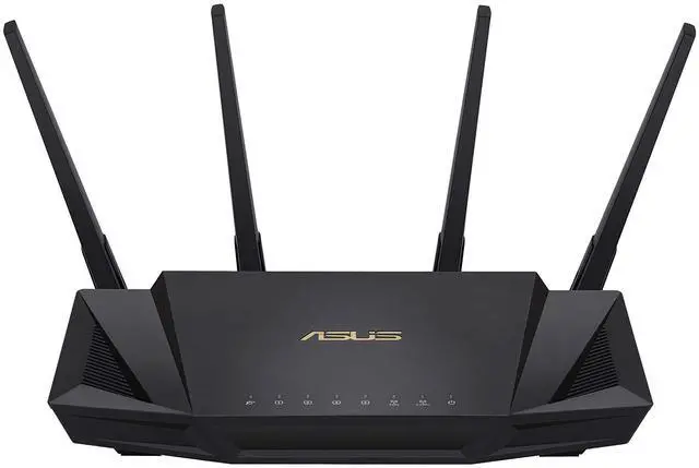 Main image of ASUS RT-AX3000 Ultra-Fast Dual Band Gigabit Wireless Router - Next Gen WiFi 6, Adaptive QoS, and AiProtection by Trend Micro | 1x WAN, 4x 1G LAN, 1x USB 3.0 - AiMesh Compatible