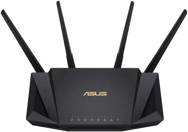Alt view image 5 of 5 - ASUS RT-AX3000 Ultra-Fast Dual Band Gigabit Wireless Router - Next Gen WiFi 6, Adaptive QoS, and AiProtection by Trend Micro | 1x WAN, 4x 1G LAN, 1x USB 3.0 - AiMesh Compatible