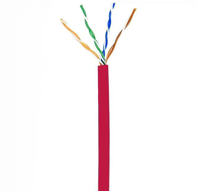 Alt view image 2 of 5 - Elite Cat6 Stranded 28AWG (cm Rated) - Ultra Slim Ethernet, 1000ft, Unshielded Twisted Pair (UTP), Pure Stranded Copper, UL Listed, Ultra Flexible, Reel, Red | Create Custom Patch Cables