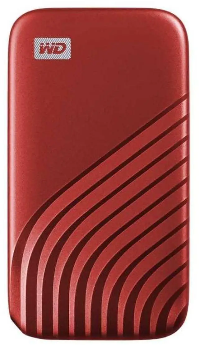 Main image of WD 1TB My Passport SSD Portable External Solid State Drive, Red, Sturdy and Blazing Fast, Password Protection with Hardware Encryption - WDBAGF0010BRD-WESN
