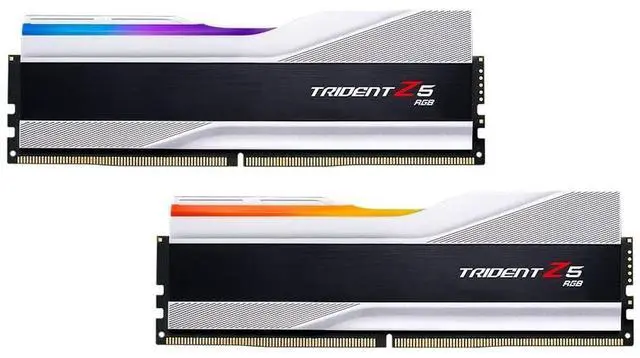Alt view image 3 of 5 - G.SKILL Trident Z5 RGB Series (Intel XMP 3.0) DDR5 RAM 32GB (2X 16GB) 6000MT/s CL36-36-36-96 1.35V Desktop Computer Memory U-DIMM - Metallic Silver (F5-6000J3636F16GX2-TZ5RS)