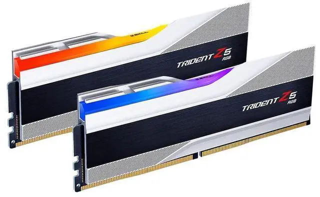 Alt view image 5 of 5 - G.SKILL Trident Z5 RGB Series (Intel XMP 3.0) DDR5 RAM 32GB (2X 16GB) 6000MT/s CL36-36-36-96 1.35V Desktop Computer Memory U-DIMM - Metallic Silver (F5-6000J3636F16GX2-TZ5RS)