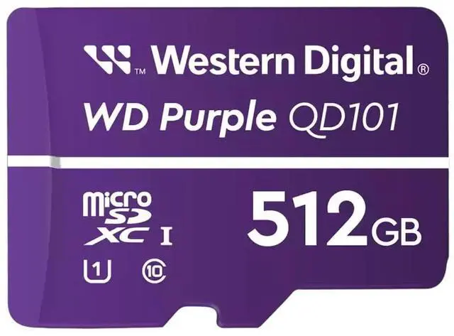 Alt view image 2 of 2 - Western Digital Purple 512 GB microSDXC